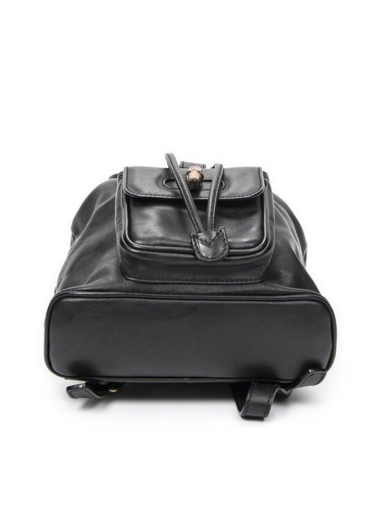 Gucci Minibumbu Backpack Black Calfskin Leather
